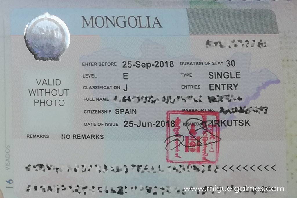 visado mongolia