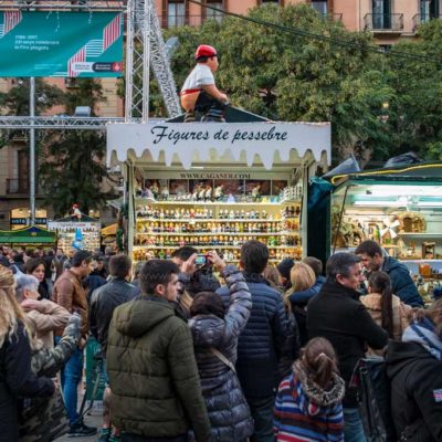 Christmas market of Santa Lucia, Barcelona