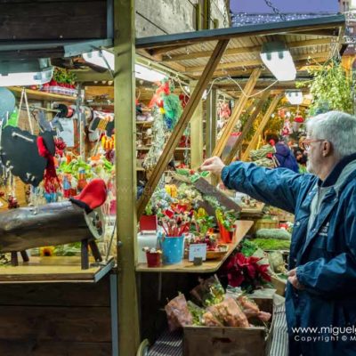 Christmas market of Santa Lucia, Barcelona