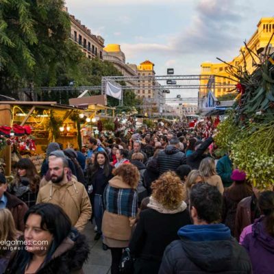 Christmas market of Santa Lucia, Barcelona
