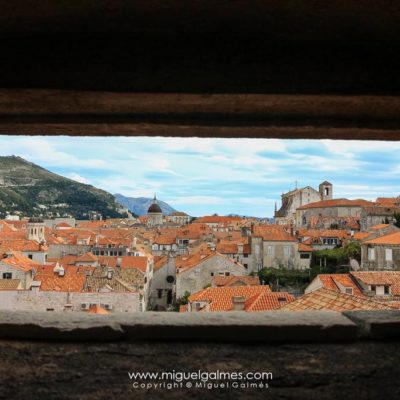 Dubrovnik old town from the city walls