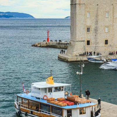 Old Port of old town of Dubrovnik