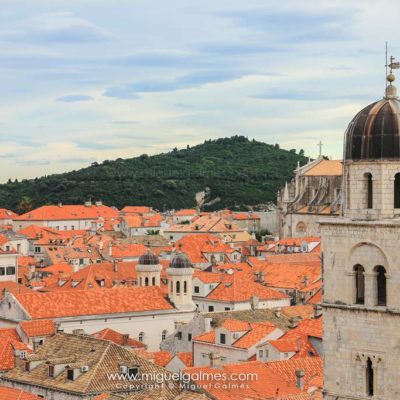 Dubrovnik old town from the city walls